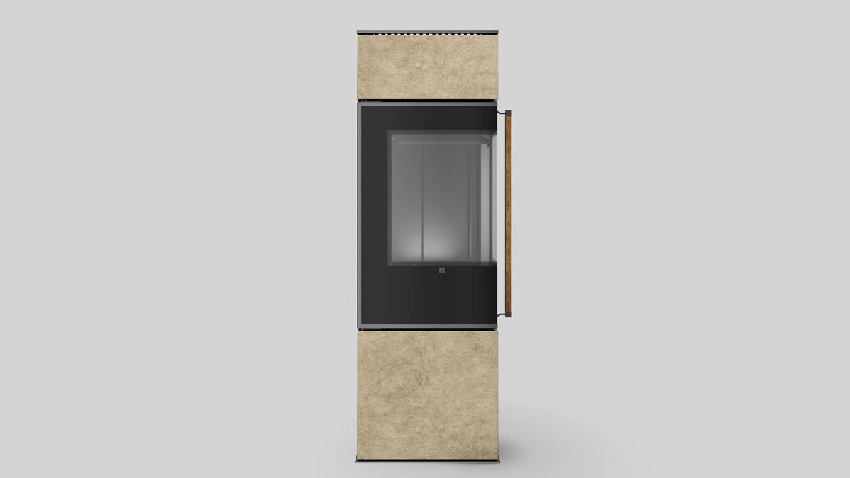 Balstil Modena S E/A in zwart met beige bekleding en houten handgreep