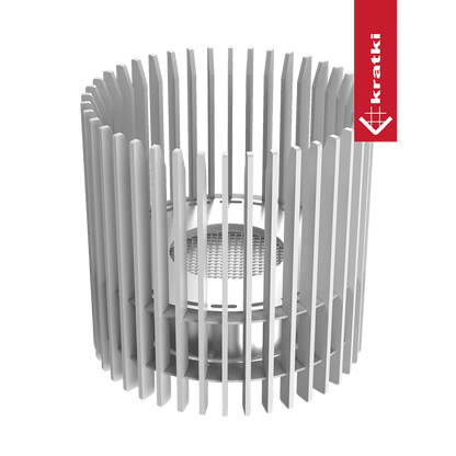 Kratki Ribo in wit rooster met ronde binnenkamer