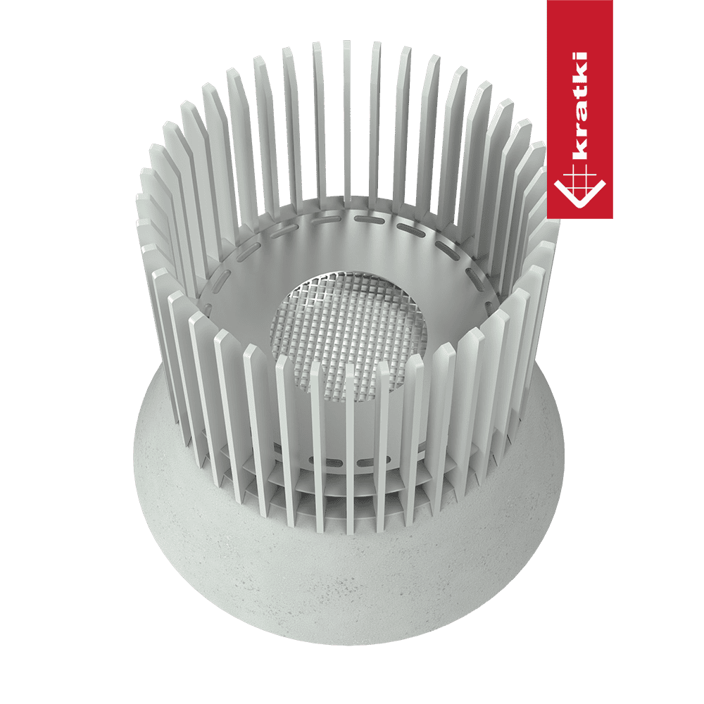 Kratki Ribo buitenhaard met verticale witte lamellen