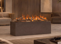 Dimplex Triton 1000 Optimyst met vlameffect in een moderne woonkamer