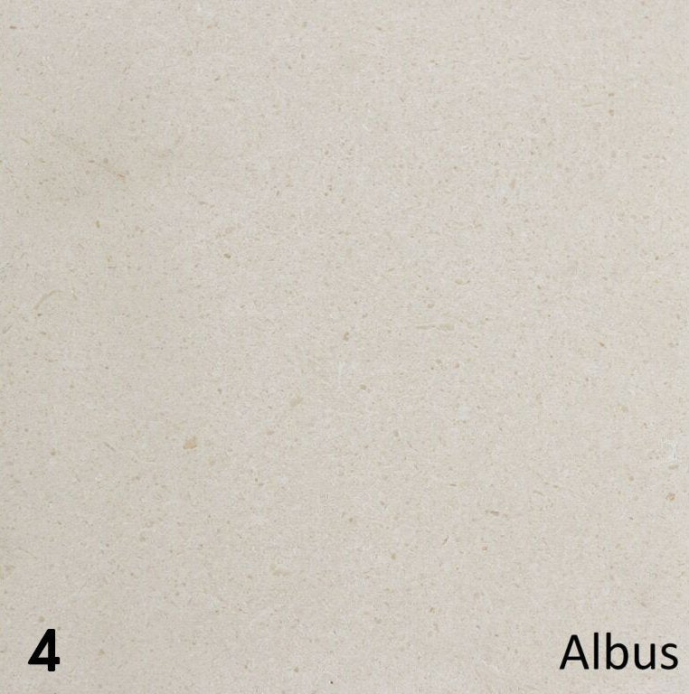 Schouw Amarillo, lichte steenstructuur met Albus en nummer 4