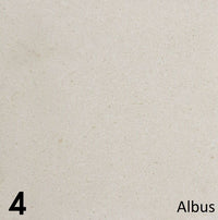 Steinvariant Albus met nummer 4 op lichte steenachtergrond