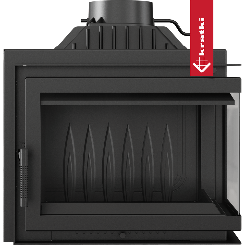 Kratki Simple M 10 kW zwarte inzethaard op transparante achtergrond