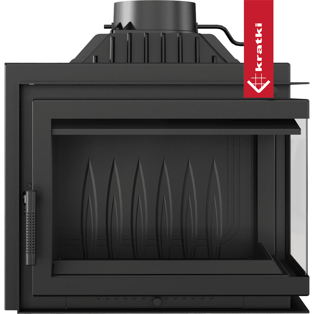 Kratki Simple M inzethaard met zwart front en glazen deur
