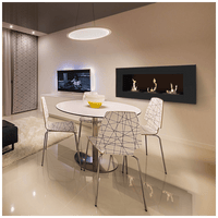 Kratki Delta3 TÜV wandhaard met vlammen in moderne eetkamer