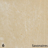 Schouw Amarillo, beige natuursteen met Savonaires-structuur