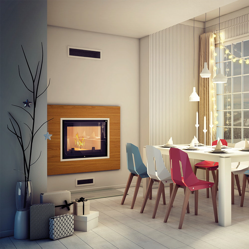 Kratki Amelia CV ingebouwd in moderne woonkamer met eettafel