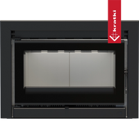 Kratki Kaseta KDZ inbouwhaard met glazen front en zwart frame