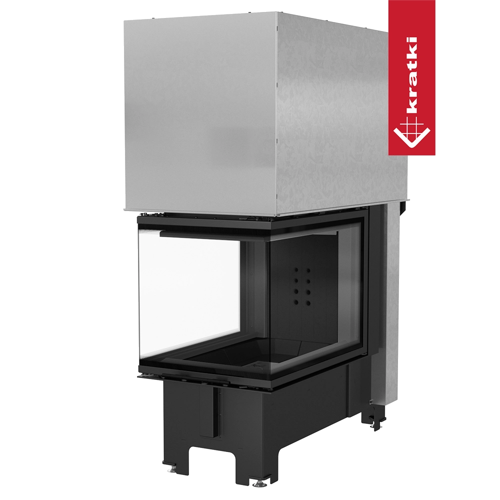 Kratki NBU 500/700 inbouwhaard met glazen ruit en metalen ombouw