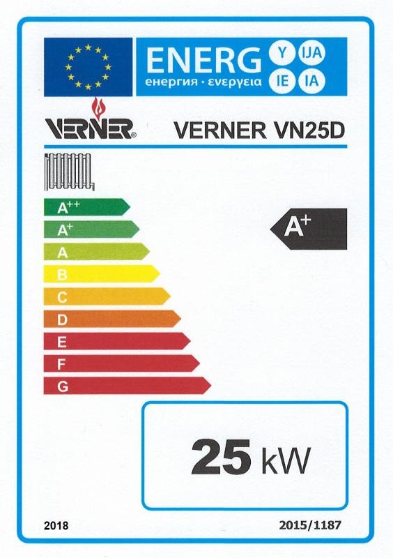 Verner VN25D energielabel A+ 25 kW