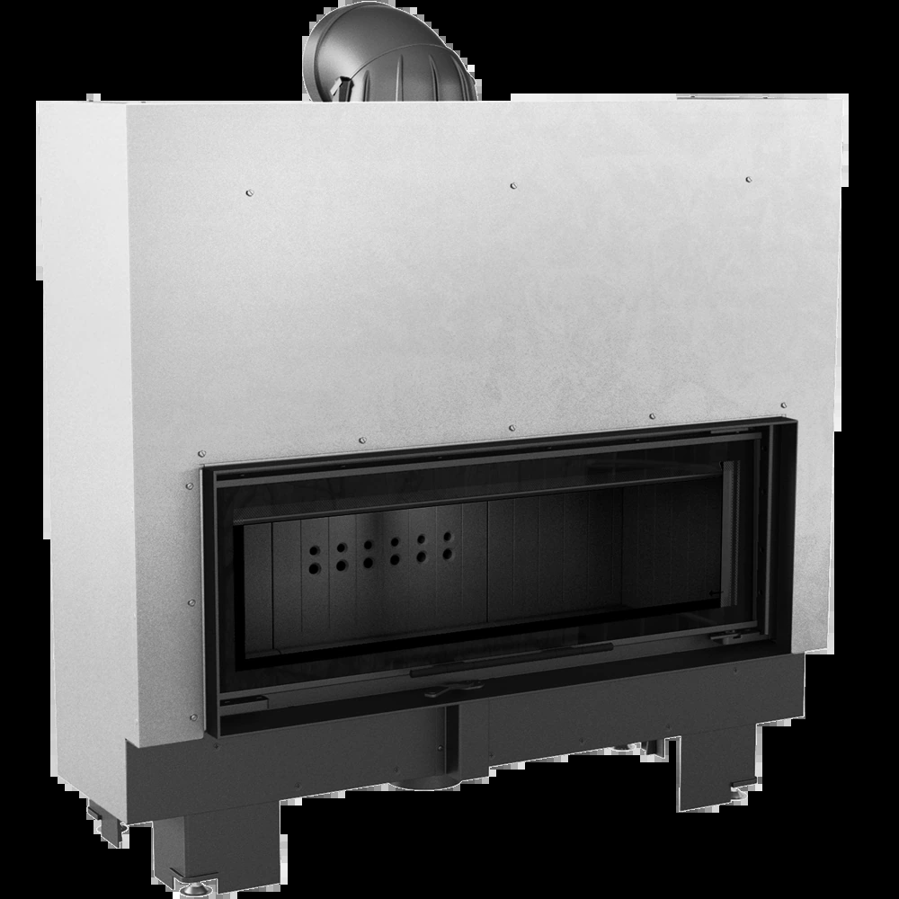Kratki MB100 inbouwhaard met brede glazen deur