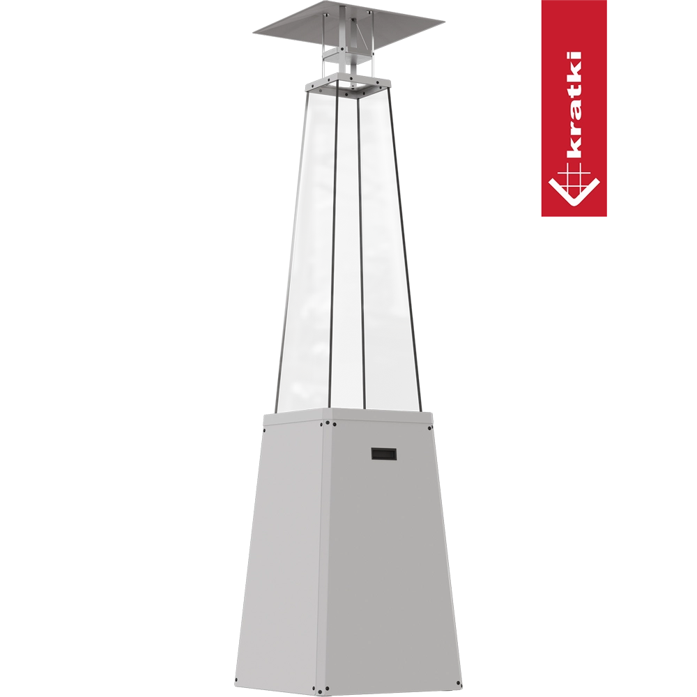Kratki Umbrella BS terrasverwarmer met vierkante kap