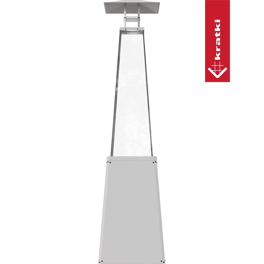 Kratki Umbrella BS terrasverwarmer met ruit en logo