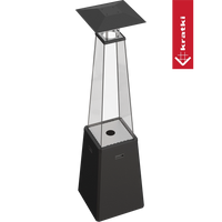 Kratki Umbrella BS terraskachel met glazen ombouw en piramidekap