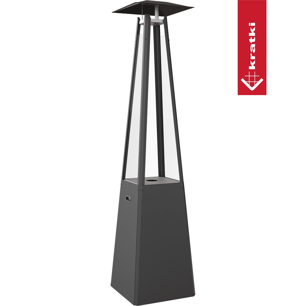 Kratki Umbrella terrasverwarmer op groene achtergrond