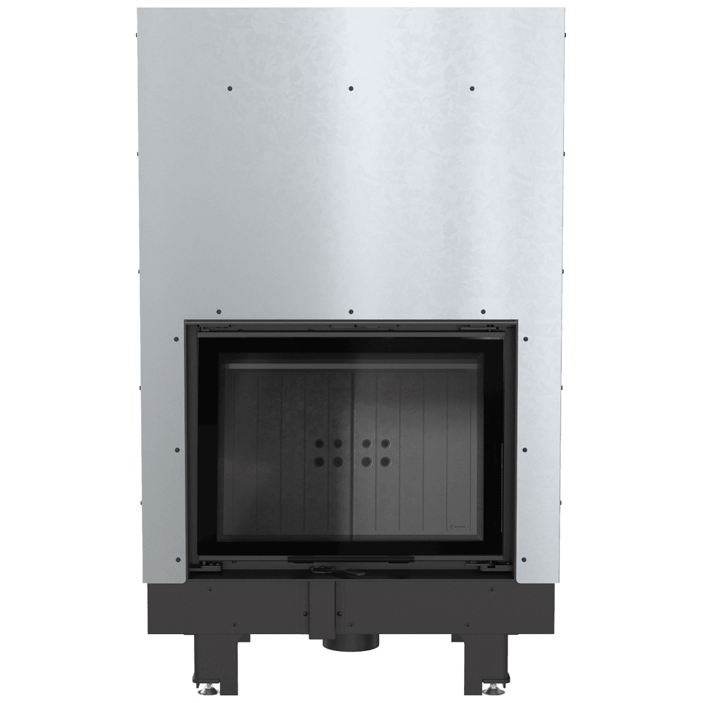 Kratki MBM CV inbouwhaard met glazen deur en metalen omkasting
