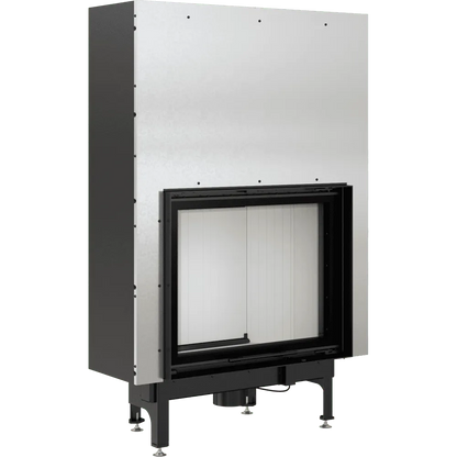 Kratki Nadia 13 kW inbouwhaard met glazen deur en metalen behuizing.