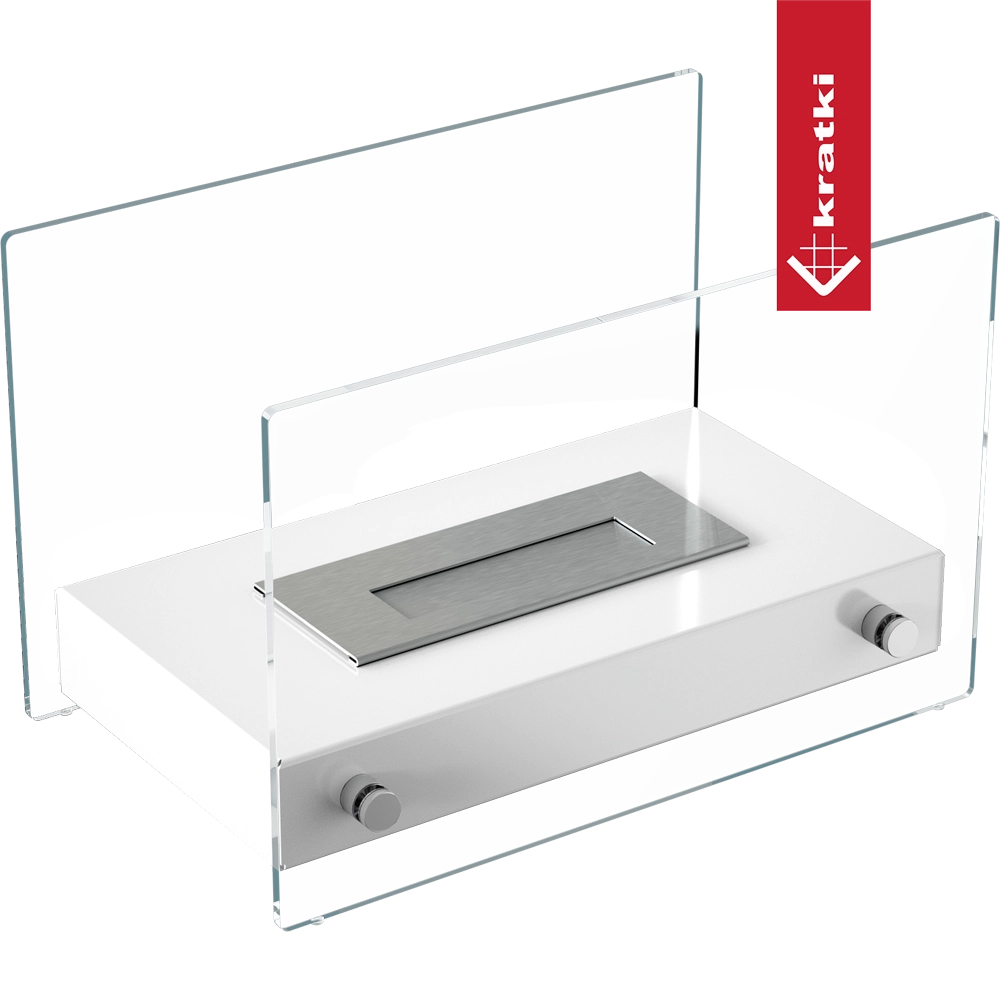 Kratki Hotel TÜV tafelhaard met glas en witte basis