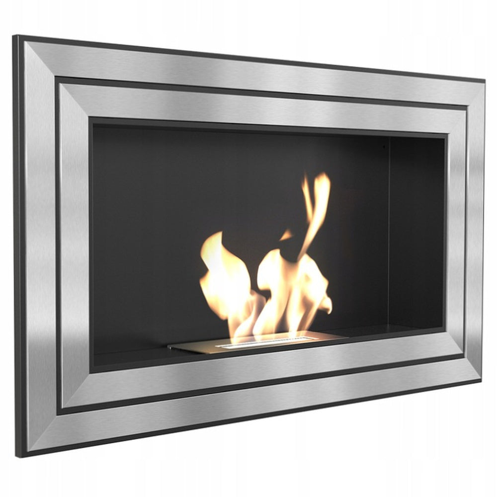 Kratki Juliet TÜV wandhaard met vlammen, zilverkleurig zwart frame