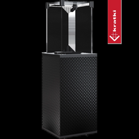 Kratki Patio terrasverwarmer met zwart geruit metalen omhulsel