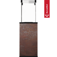 Kratki Patio terrasheater met roestbruine behuizing