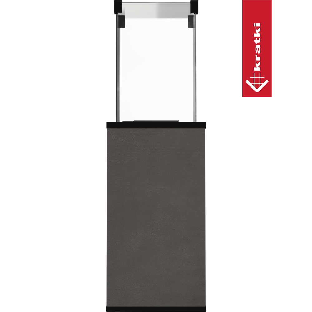 Kratki Patio terrasverwarmer met zwart metalen behuizing