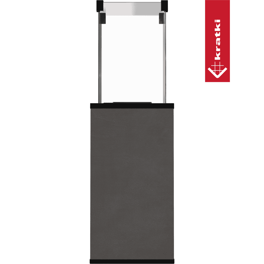 Kratki Patio terrasverwarmer met zwart metalen behuizing