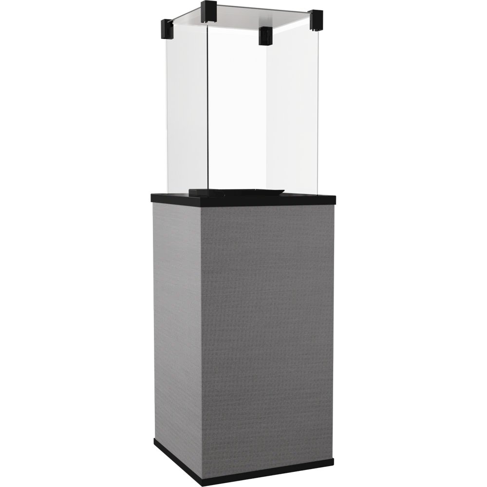 Kratki Patio terrasverwarmer met glazen windscherm