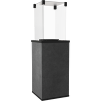 Kratki Patio terrasverwarmer met glazen windscherm