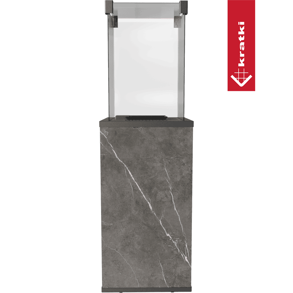 Kratki Patio terrasverwarmer met marmerlook basis