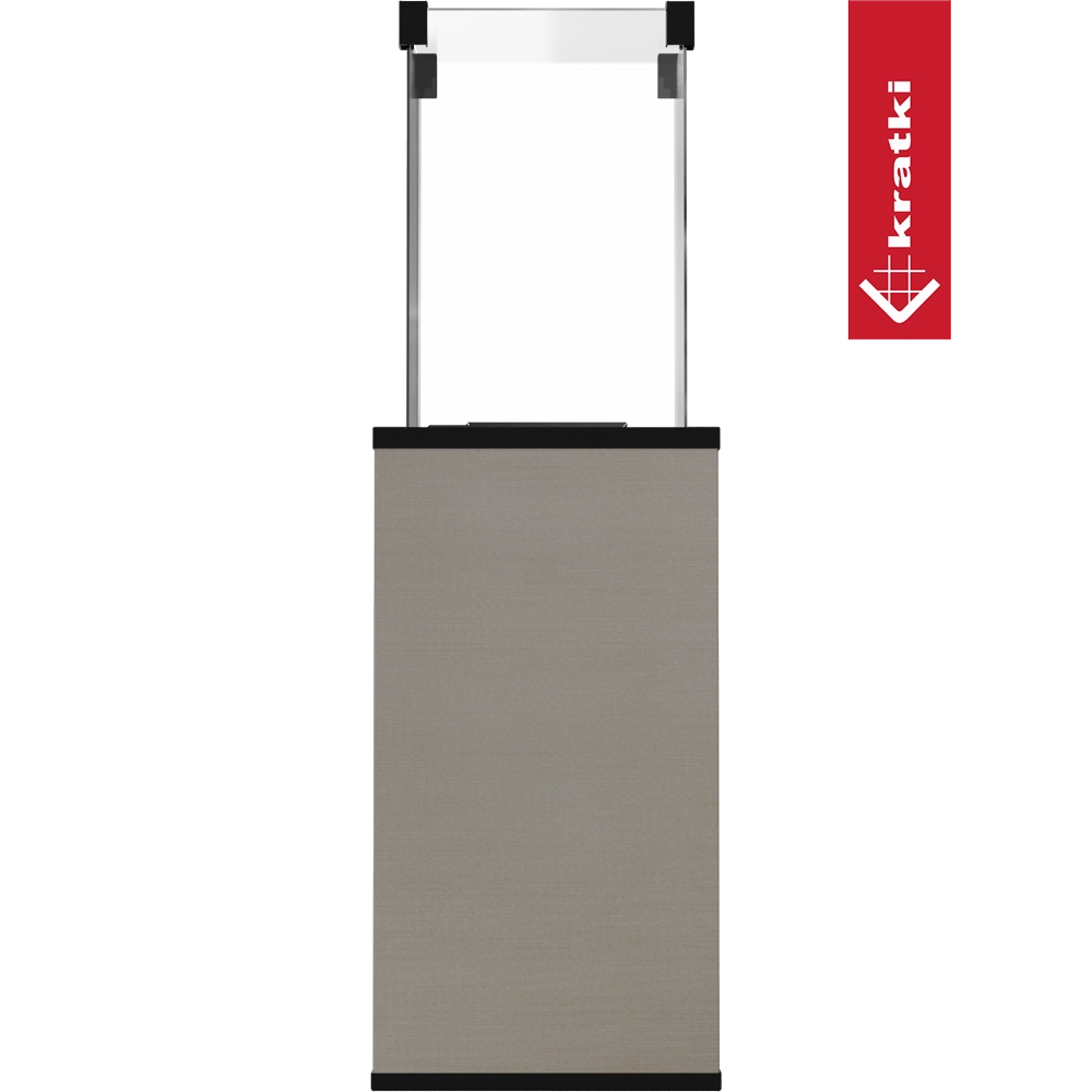 Kratki Patio hangend rechthoekig toestel met beige behuizing