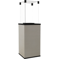 Kratki Patio Mini terrasverwarmer met glazen beschermkap op transparante achtergrond