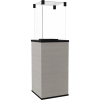 Kratki Patio Mini terrasverwarmer met glazen ombouw op transparante achtergrond