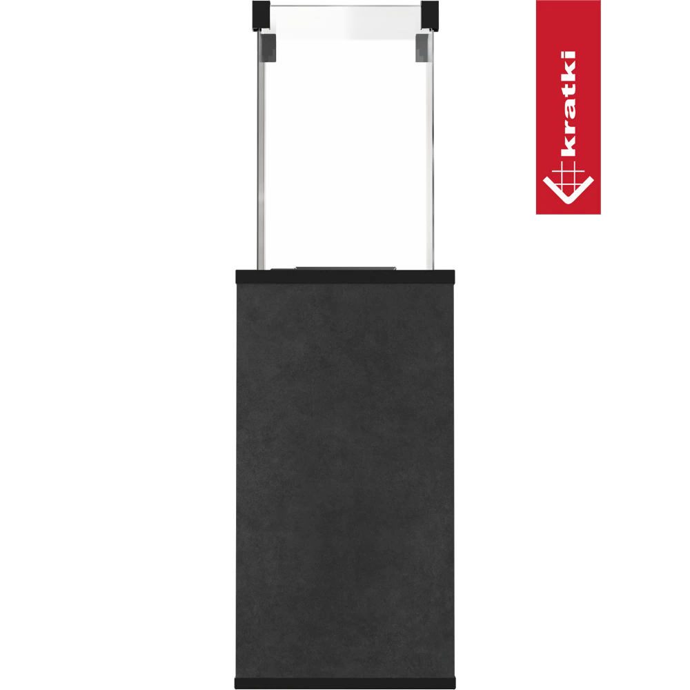 Kratki Patio Mini terrasverwarmer op egale groene achtergrond