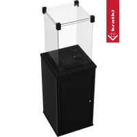 Kratki Patio Mini terrasverwarmer met glazen ombouw