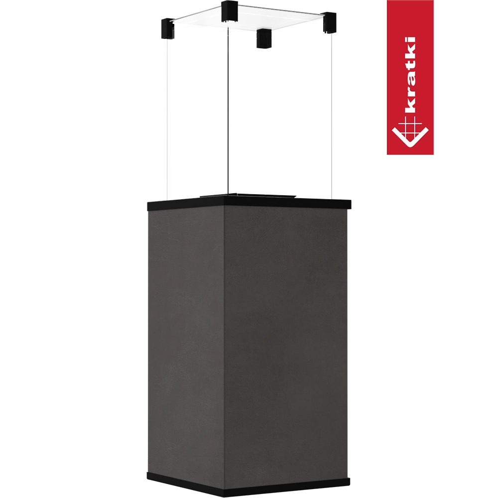 Kratki Patio Mini vrijstaande terrasverwarmer op transparante achtergrond