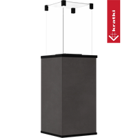 Kratki Patio Mini vrijstaande terrasverwarmer op transparante achtergrond