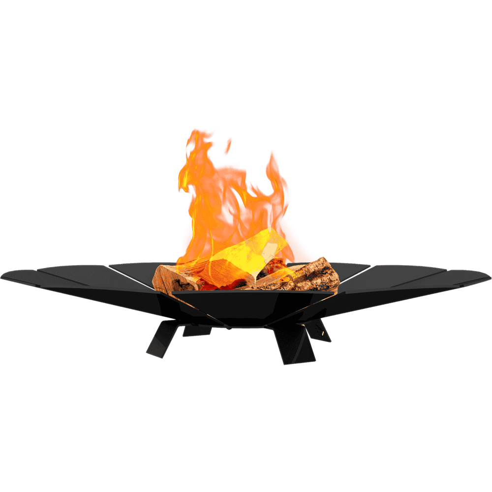 Kratki Sunny vuurschaal met brandend hout