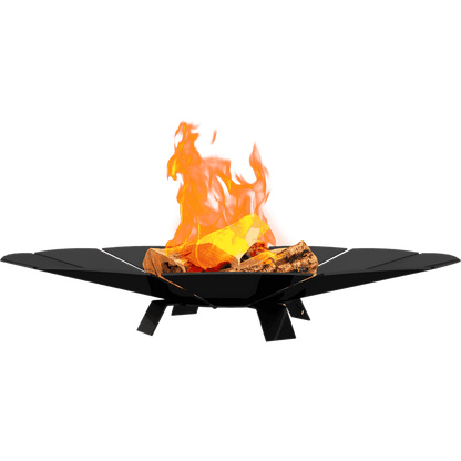 Kratki Sunny vuurschaal met brandend hout