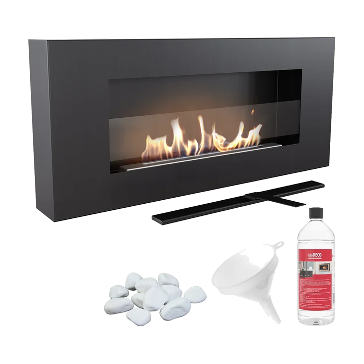 Kratki Delta bio-ethanolhaard met vlammen en accessoires