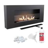 Kratki Delta bio-ethanolhaard met vlammen en accessoires