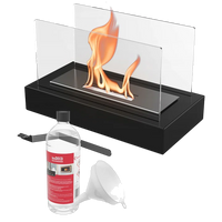 Kratki Galina TÜV bio-ethanol haard met brander, glas en accessoires