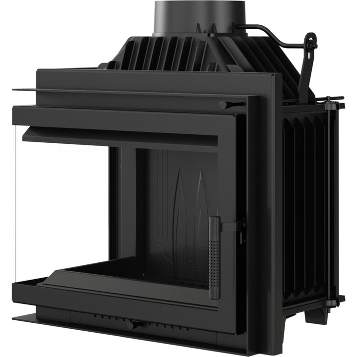 Kratki Simple M 10 kW Set 2 inbouwhaard zwart