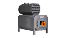 LS Kamna Falco Eco houtkachel met oven, op witte achtergrond
