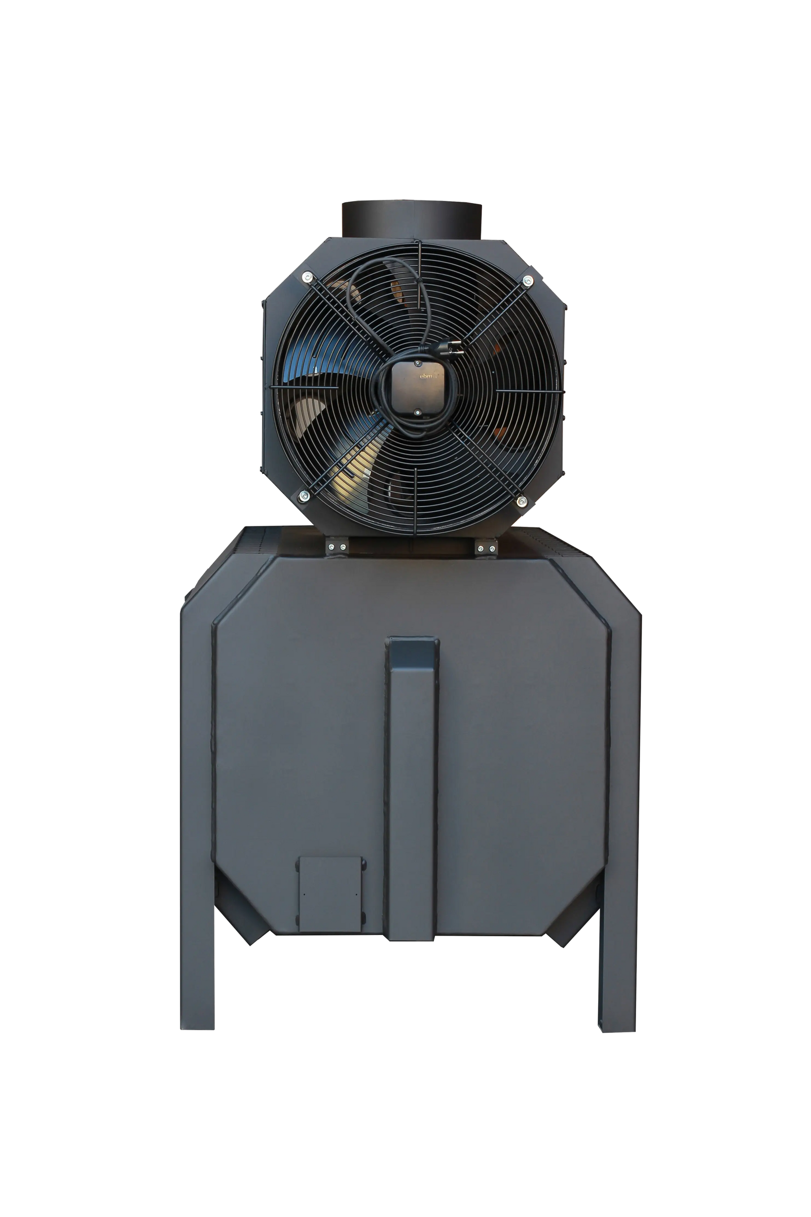 LS Kamna Falco Eco houtkachel met ventilator op witte achtergrond