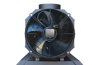 LS Kamna Falco Eco ventilator aan de voorkant van de kachel