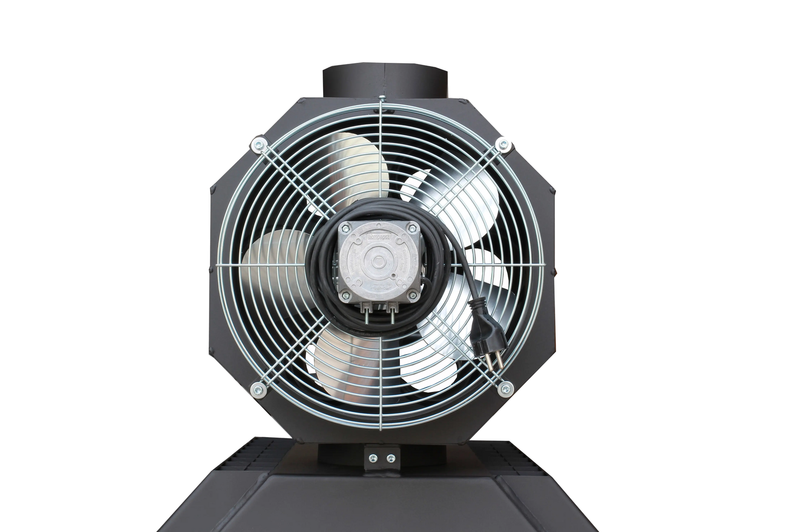 LS Kamna Falco Eco ventilatorfront met rooster en motor