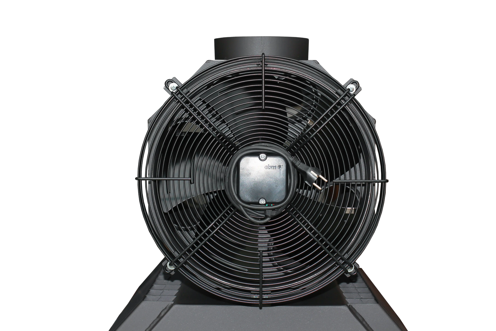 LS Kamna Falco Eco ventilator aan achterzijde op witte achtergrond
