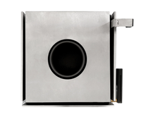 Xeoos Patagonia x8 metalen kachel met ronde zwarte opening