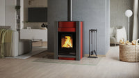 HS Flamingo Aquaflam Vario Kalmar Aqua in moderne woonkamer, brandend